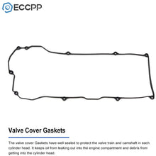 ECCPP Engine Valve Cover Gasket 132644Z011 for 1966 for Abarth 1150,2000-2002 for Nissan Sentra Compatible fit for Valve Cover Gasket Kit