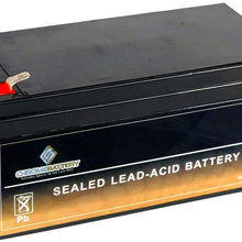 SLA Replacement Battery for 12V 3.2AH AGM Battery- Replaces BP3-12 ES3-12 PS-1230 PW1203- Chrome Battery