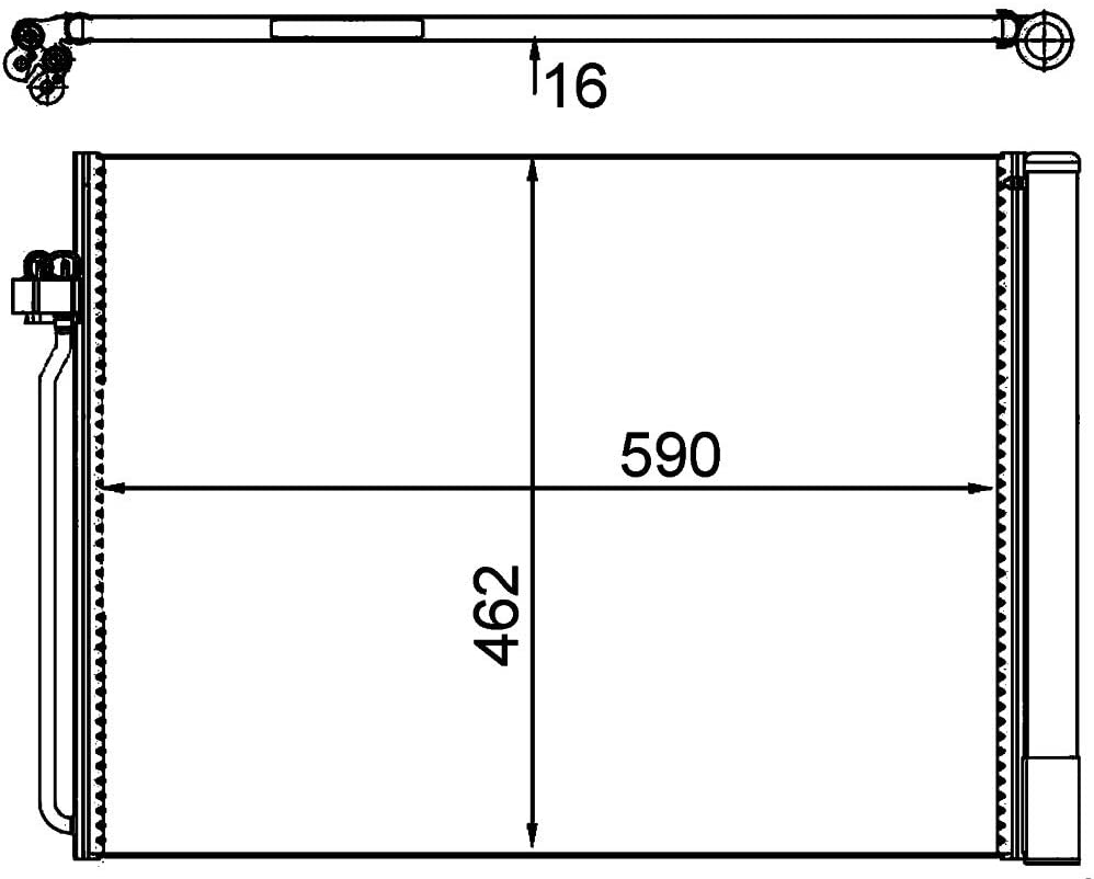 MAHLE Behr AC 405 000P A/C Condenser