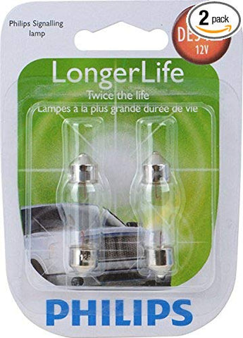 Philips DE3423 LongerLife Miniature Bulb, 2 Pack