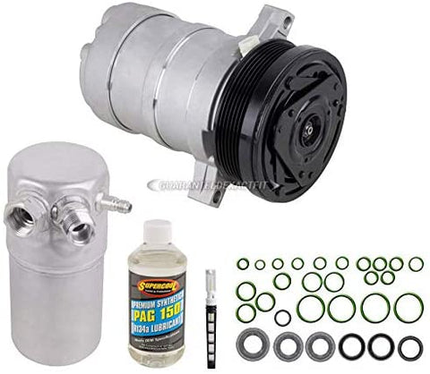 AC Compressor & A/C Repair Kit For Chevy Caprice Impala Buick Roadmaster Cadillac Fleetwood 1994 1995 1996 - BuyAutoParts 60-80131RK New