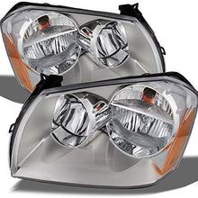 For Dodge Magnum OE Replacement Chrome Bezel Headlights Driver/Passenger Head Lamps Pair New