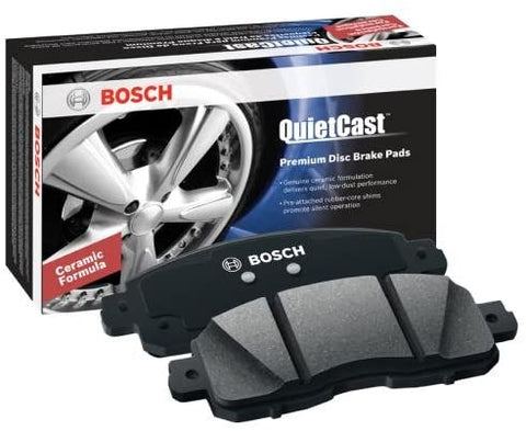 Bosch BC1068 QuietCast Premium Ceramic Disc Brake Pad Set For Ford: 2005-2007 F-250 Super Duty, 2005-2007 F-350 Super Duty; Rear