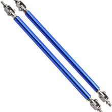2PCS Adjustable Front Bumper Lip Splitter Strut Rod Tie Support Bars Replacement fit for Universal 150mm 5.91" (Blue)