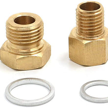 Alpha Rider Oil Pressure Coolant Temp Gauge Fitting Adapters Swap M12 M16 Fit LS LS1 Engine