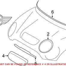 Genuine OEM Hood Scoop for Mini 51137376052