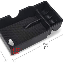 VANJING Center Console Insert Organizer Tray Armrest Box Secondary Storage with USB Hole for 2015 2016 2017 2018 2019 Jeep Renegade Accessories