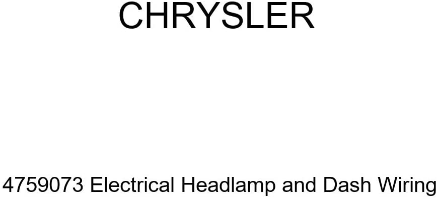 Genuine Chrysler 4759073 Electrical Headlamp and Dash Wiring