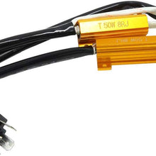 uxcell H4 LED Car Headlight Resistor Wiring Canceller Decoder Adapter 50W DC 12V 8ohm