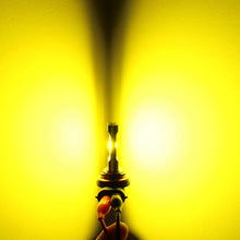 Alla Lighting 3800lm Xtreme Super Bright H11 H8 LED Fog Lights Bulbs 3000K Amber Yellow ETI 56-SMD 12V DRL for Replacing Halogen 55W 35W Fog Lamps H16