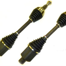 DTA GM25812582 2 New Front CV Axles Compatible with GMC Acadia, Saturn Outlook, Buick Enclave, Chevrolet Traverse