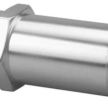 Tickas Heater Hose Fitting Water Pump,90 Degree Chrome Intake Manifold Fitting 5/8" Hose To 1/2"
