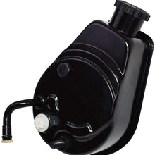 A-Team Performance Power Steering Pump Saginaw P Series Keyway Pulley Attachment Billet Aluminum Cap Compatible with Chevrolet GMC Buick Oldsmobile Pontiac Black