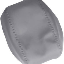 DSparts Armrest Center Console Lid Leather Cover for 2007-2011 Toyota Camry Gray