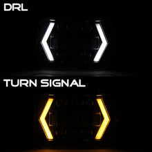 7x6 inch Halo LED Headlight, 5x7 inch Square LED Headlamp with Arrow Angel Eyes DRL Turn Signal Light Replaces H6054 H5054 H6054LL 69822 Fit Trucks Jeep Wrangler XJ YJ Sedans GMC --- Smoked Lens