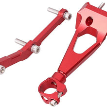 Mallofusa Motorcycle Stabilizer Steering Damper Bracket Mount Holder Kit Compatible for Yamaha MT-09 2013 2014 2015 Silver