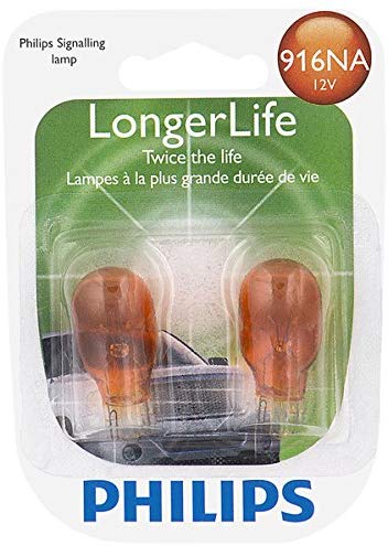 Philips 916NA LongerLife Miniature Bulb, 2 Pack