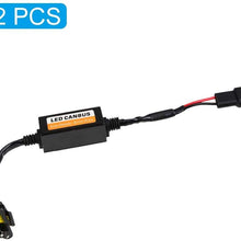 Terisass 9005 9006 9012 C12 2 Pcs LED Headlight Decoder LED Anti-Flicker Decoder Wiring Error Free Decoder