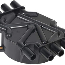 SCITOO Ignition Distributor Cap and Rotor Compatible with 1999-2002 Chev-y Cadillac GMC Savana 5.0L 5.7L for DR474 DR331
