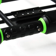 Topline Autopart Universal Modular Sport Design Heavyduty Steel Roof Rack Cargo Basket Carrier Travel Luggage Storage with Wind Fairing (Matte Black/Green)