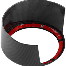 Car Front Logo Cover, Car ABS Decorative Front Grill Logo Ring Trim Frame Cover for Alfa Romeo Stelvio 2017-2018