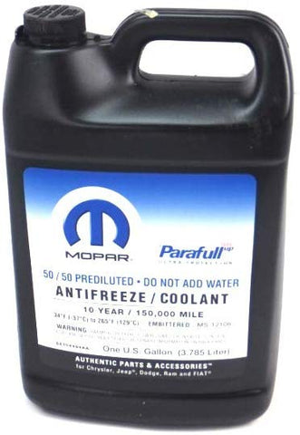 Mopar 10 Year/150,000 Mile Coolant 50/50 Premixed