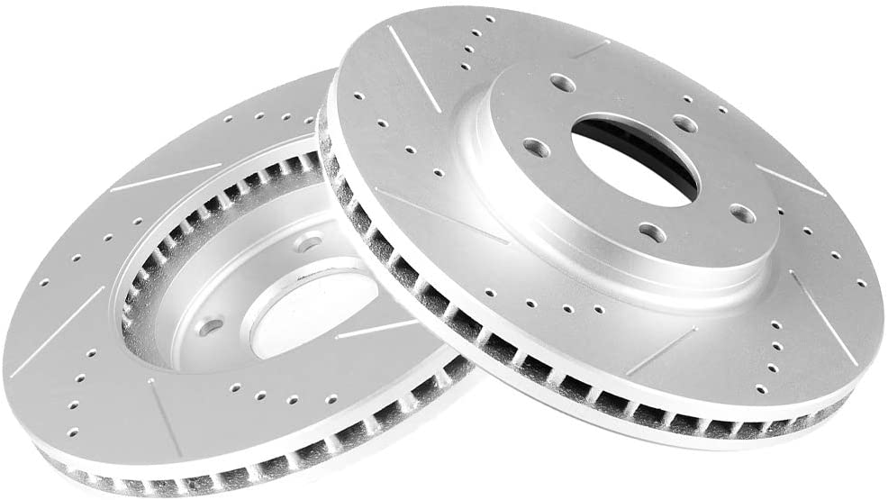 INEEDUP Brake Disc Rotors Front fit for 2003-2004 for Infiniti M45,2002-2006 for Infiniti Q45,2004-2009 2011-2017 for Nissan Quest