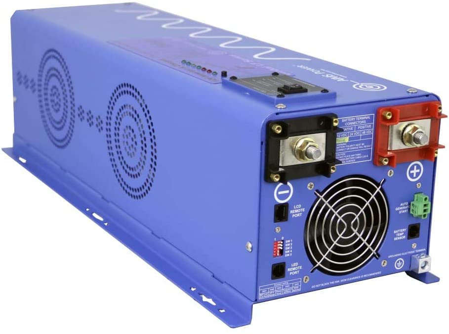 AIMS Power 4000 Watt Pure Sine Inverter Charger 48Vdc & 240Vac Input to 120 & 240Vac Split Phase Output 50 or 60 Hz (4000 Watt Split Phase)