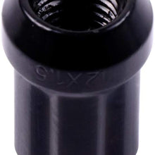 ECCPP Wheel Lug Nuts 24 Pieces + 2 Keys 12x1.5 Black Chrome Spline Drive Close End Lug Nuts for Toyota 4Runner/Avalon/Camry/Highlander/Land Cruiser/Prius C/Prius V/Rav 4/Sequoia/Tacoma 2015-2016
