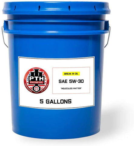 PTH Racing Oil SAE 5W-30 Break in Oil (5 Gallon Pail)