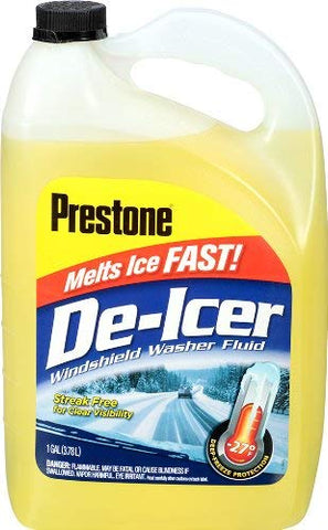 Prestone AS250-6PK De-Icer Windshield Washer Fluid - 1 Gallon, (Pack of 6)