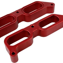 PQY Billet Power Block Intake Manifold Spacer Compatible with 13+ Subaru BRZ 13-16 Scion FR-S 17+ Toyota 86 FA20 Engine 19hp / 15tq Red