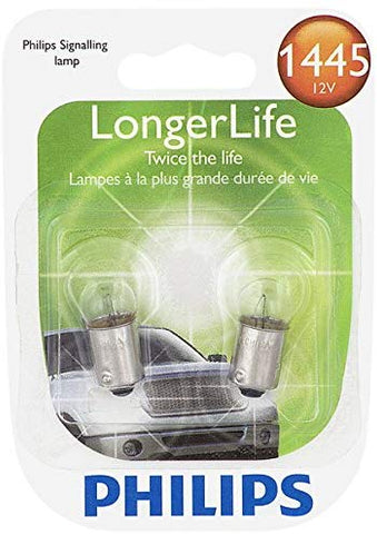 Philips 1445 LongerLife Miniature Bulb, 2 Pack