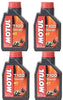 Motul Four Pack 7100 100% Synthetic 4-Stroke Motor Oil 10W-40 1 Liter Bottles