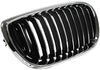 I-Match Auto Parts Passenger Side Front Hood-Mounted Grille Replacement for 2002-2005 BMW 3 Series BM1200129 104-59075AR Black with Chrome Frame