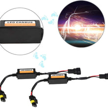 Fydun LED Headlight Wiring Kit 9V-12V Error-Free Decoder Anti-Flicker Resistor Canceler Decoder Suitable for 9005/9006/9012 C12 LED Headlight Fog Lamp 2 Pieces