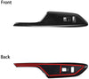 Thenice 10th Gen Civic Window Control Panel Armrest Cover ABS Carbon Fiber Style Door Lock Switch Trim for Honda Civic 2020 2019 2018 2017 2016