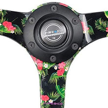 NRG Innovations Reinforced Tropical Edition Alcantara Steering Wheel RST-036TROP-S + U.S. Performance Lab Air Freshener