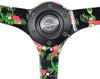 NRG Innovations Reinforced Tropical Edition Alcantara Steering Wheel RST-036TROP-S + U.S. Performance Lab Air Freshener