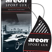 Areon Sport LUX Quality Perfume/Cologne Cardboard Car & Home Air Freshener, Silver (Pack of 3)