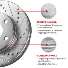 Eline Drilled Slotted Brake Rotors + Ceramic Pads Kit For Bmw 323,325,328, (E46)