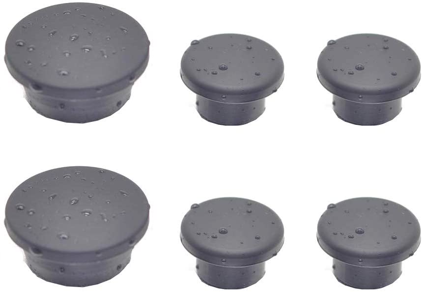 2 Set of 6 Pieces Tailgate Rubber Plug for Jeep Wrangler Tramp Stamp Tire Carrier Removable JK Rear Door Body Plugs 2007 models and more