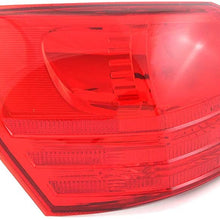 For Nissan Rogue Outer Tail Light 2008 2009 2010 2011 2012 2013 Driver Left Side Taillamp Assembly Replacement