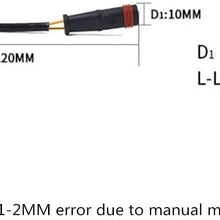 Automotech 2 Pack Brake Pad Wear Sensor Front or Rear 1715400617 Fits for Mercedes-Benz CLK55 W221 C216 R230