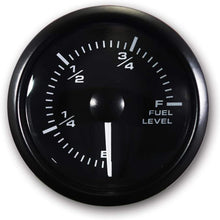 MOTOR METER RACING Electronic Fuel Level Gauge 2" LED Backlit White Amber Waterproof Pin-Style Install