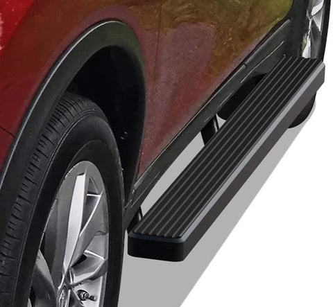 APS iBoard Running Boards (Nerf Bars Side Steps Step Bars) Compatible with 2014-2020 Rogue (Exclude 14 Select Sport) (Black Powder Coated 4 inches)