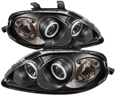 Spyder Auto 5029850 CCFL Halo Projector Headlights Black/Clear