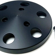 Pirate Mfg Black Aluminum Sanden 508 Style A/C Air Compressor Clutch Cover Faceplate