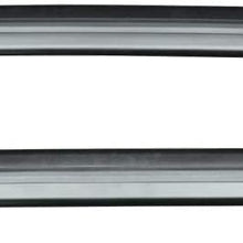 Roof Rack Cross Bars Compatible With 2006-2013 LAND ROVER RANGE ROVER SPORT HSE, Factory Style Aluminum Black Aluminum Roof Top Bar Luggage Carrier by IKON MOTORSPORTS, 2007 2008 2009 2010 2011 2012