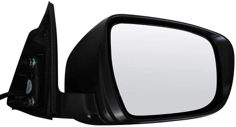 LUJUNTEC Right Side View Mirror Fits for 2017-2019 Nissan Rogue 2018 Nissan X-Trail Manual Folding Non-Heated Black 8K0949102E